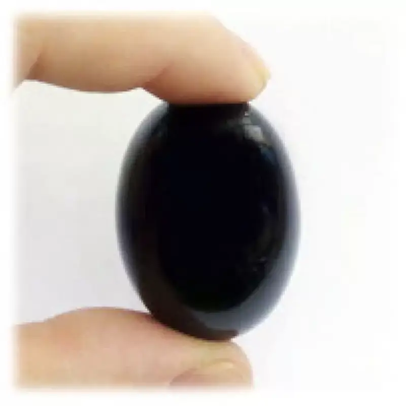 Azabache Huevo agujereado. Minerales Osiris