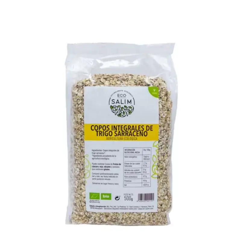 Copos integrales Trigo sarraceno Bio 500 gr. Eco-salim