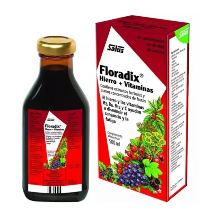 Floradix Hierro + vitaminas elixir 500 ml. Salus