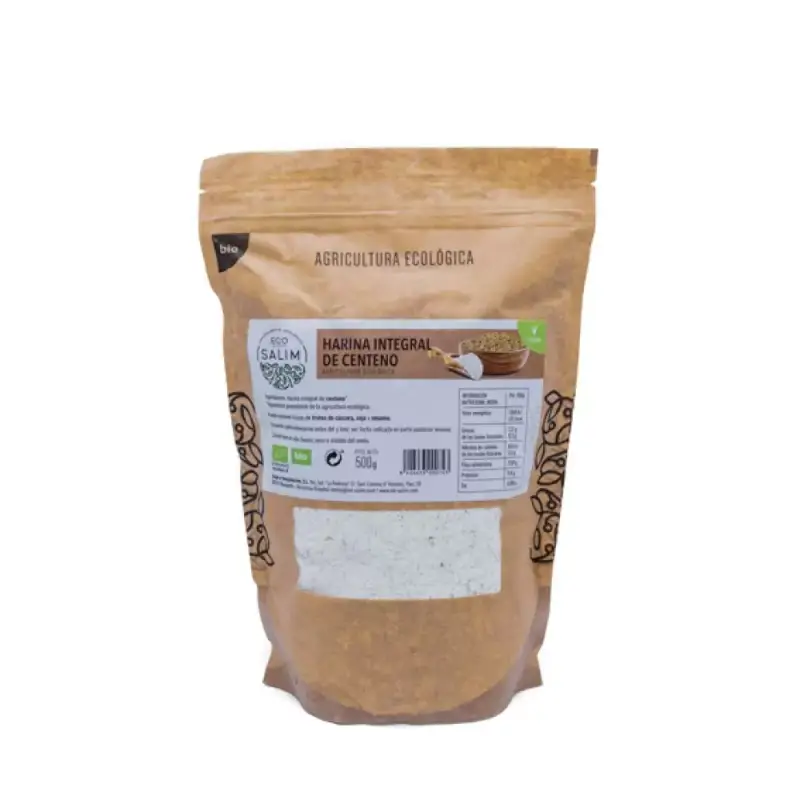 Harina integral Centeno Bio 500 gr. Eco-salim