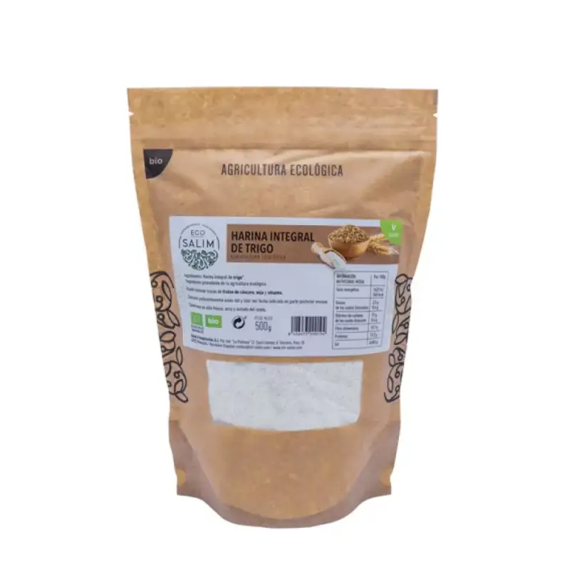 Harina integral Trigo Bio 500 gr. Eco-salim