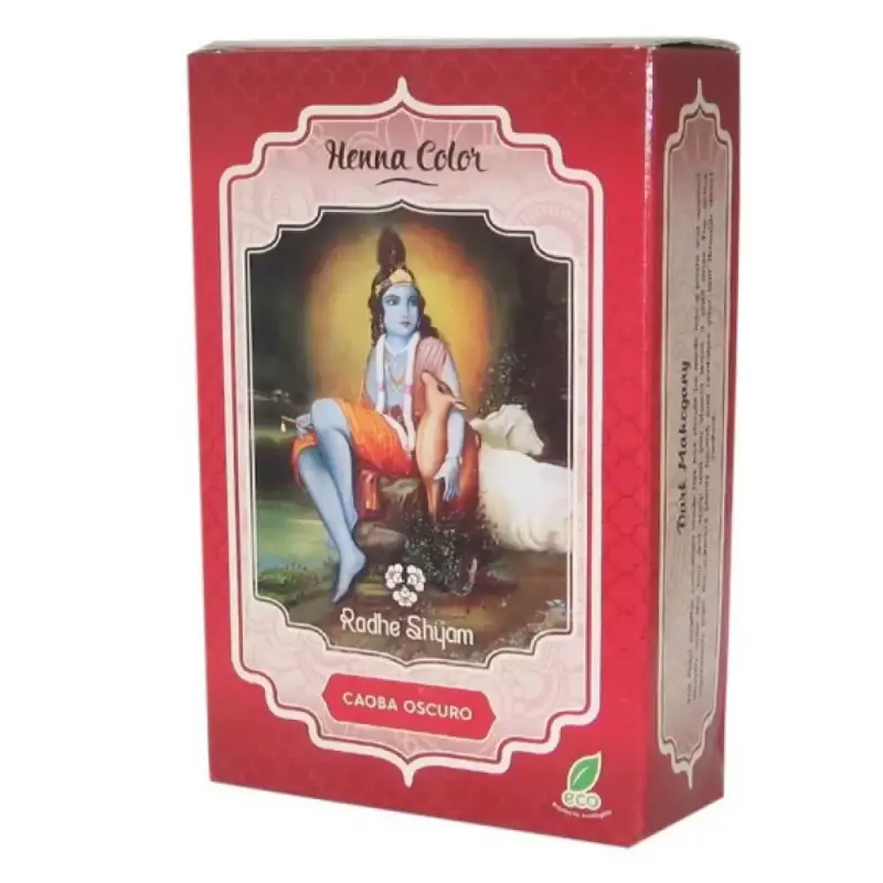 Henna color Caoba oscuro polvo 100 gr. Radhe shyam