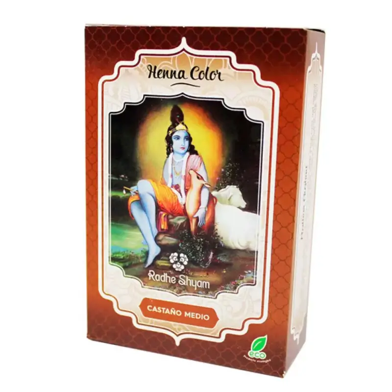 Henna color Castaño medio polvo 100 gr. Radhe shyam
