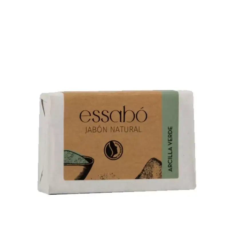 Jabón Arcilla verde pastilla 100 gr. Essabó