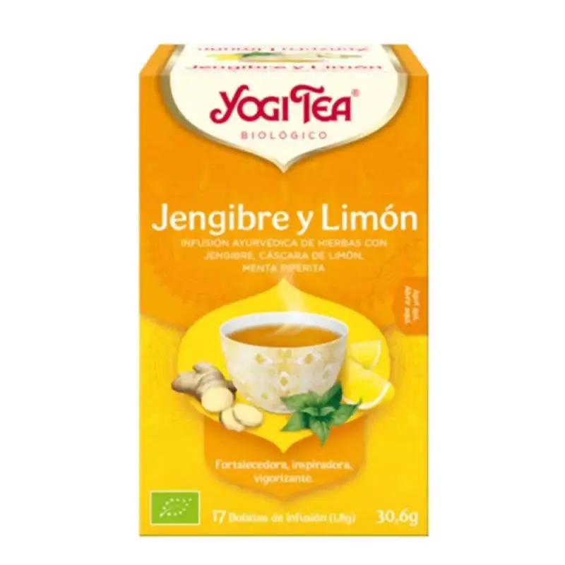 Jengibre y limón Bio 17 filtros Yogi tea