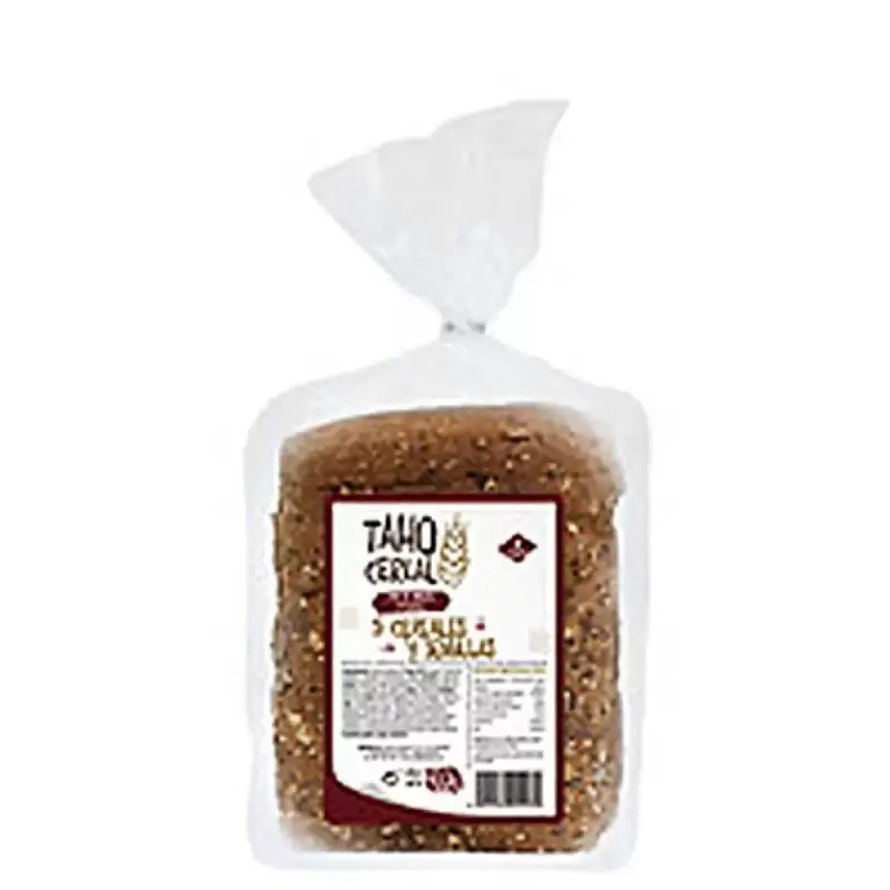 Pan integral 5 cereales y semillas Bio 400 gr. Taho cereal