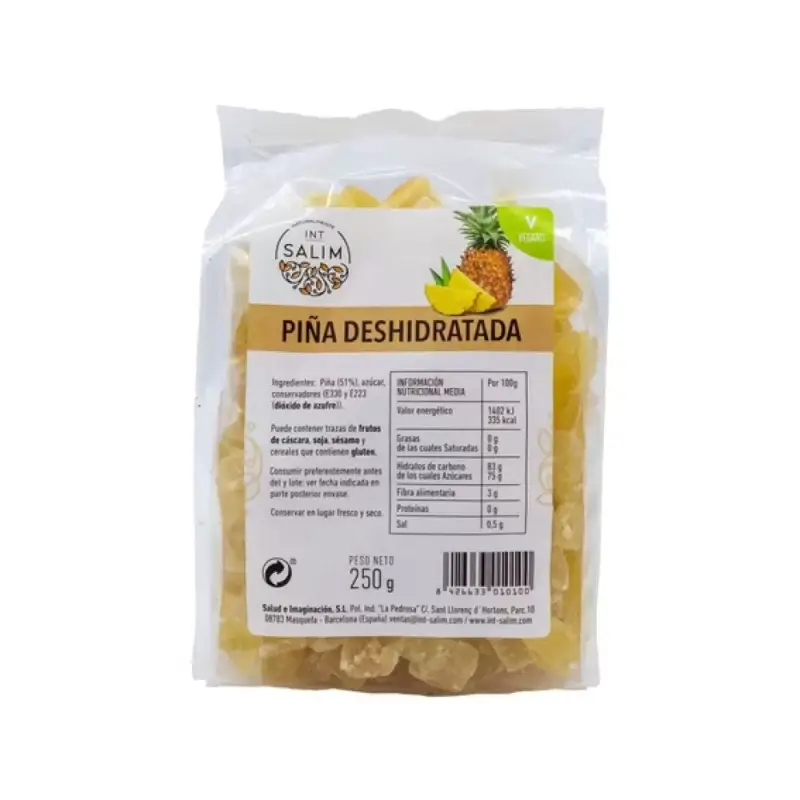Piña deshidratada 250 gr. Int-salim