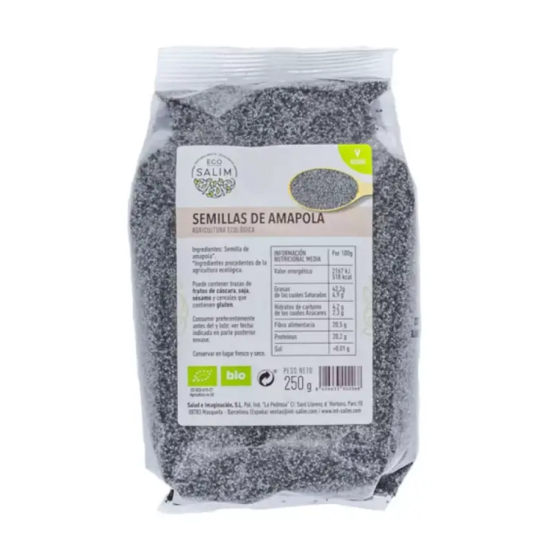 Semillas Amapola Bio 250 gr. Eco salim