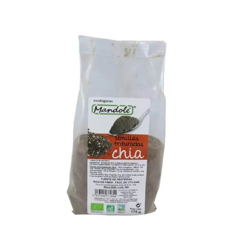 Semillas Chía trituradas Bio 175 gr. Mandolé