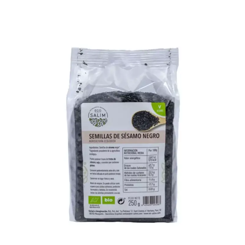 Semillas Sésamo negro Bio 250 gr. Eco-Salim