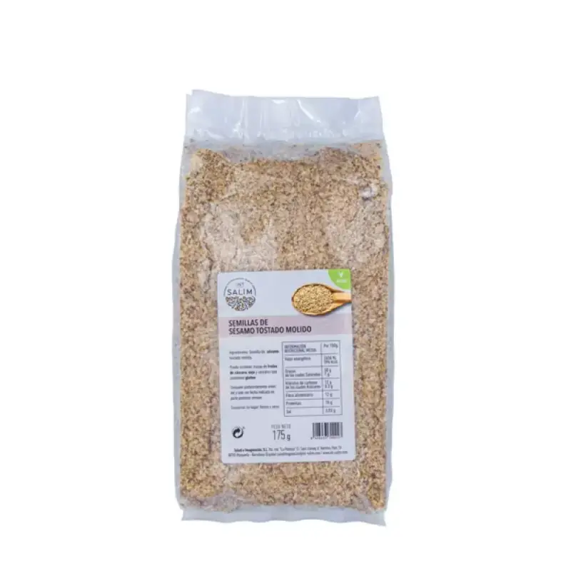 Semillas Sésamo tostado molido 175 gr. Int-salim