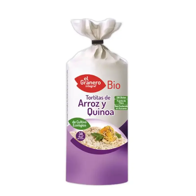 Tortitas Arroz y Quinoa Bio 120 gr. El granero integral