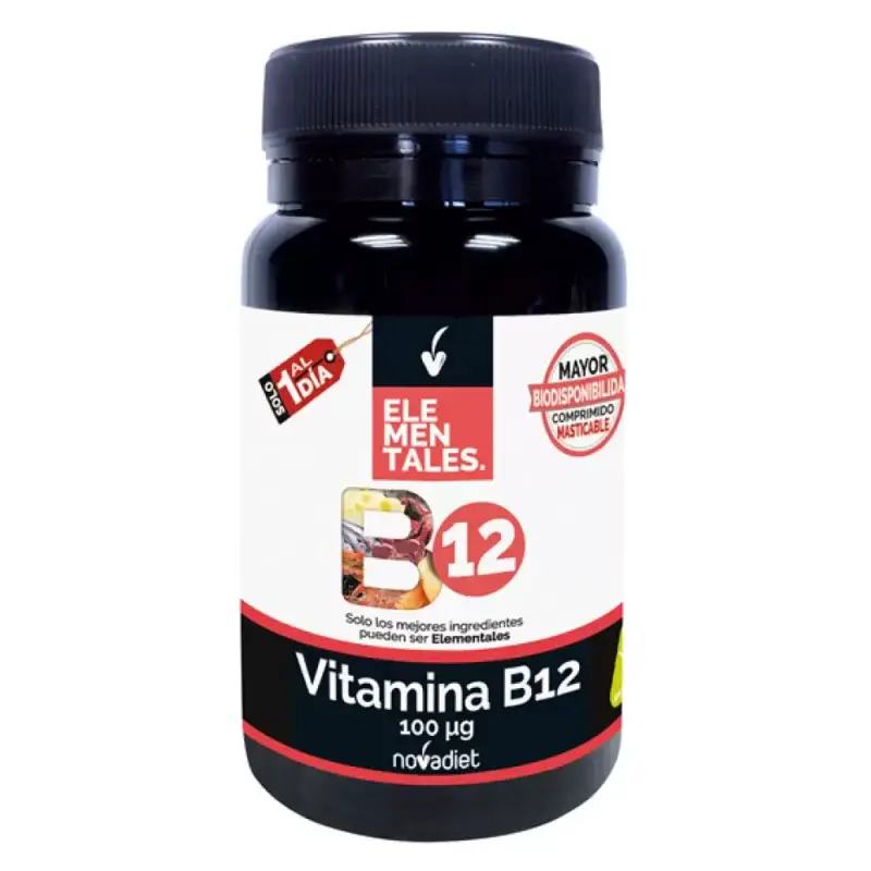 Vitamina B12 100 mcg Elementales 120 comp. Novadiet