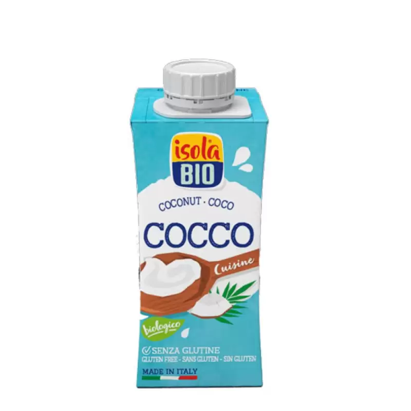 Crema de Coco para cocinar Bio 200 ml. Isola bio