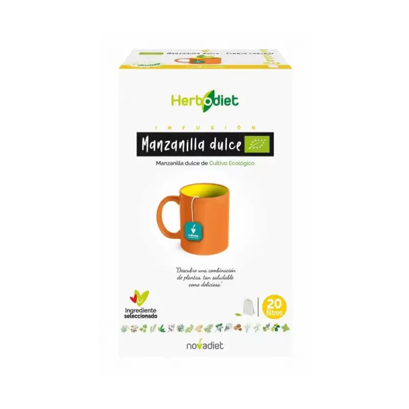 Manzanilla dulce Bio Herbodiet 20 filtros Novadiet