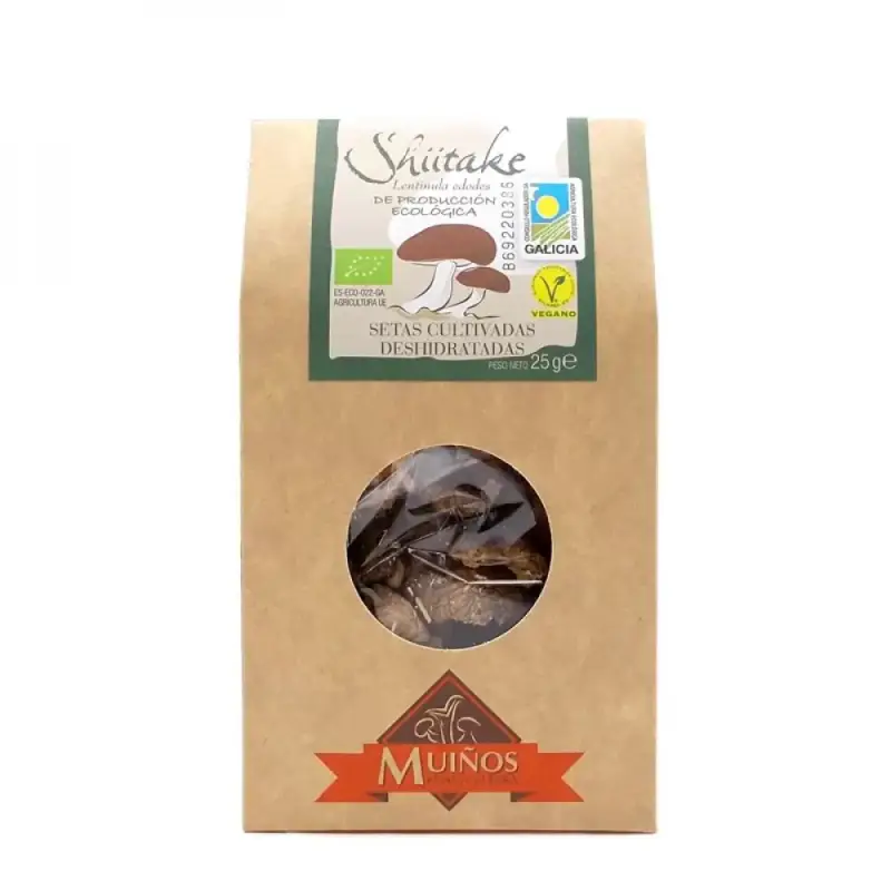 Shiitake deshidratado Bio 25 gr. Muiños