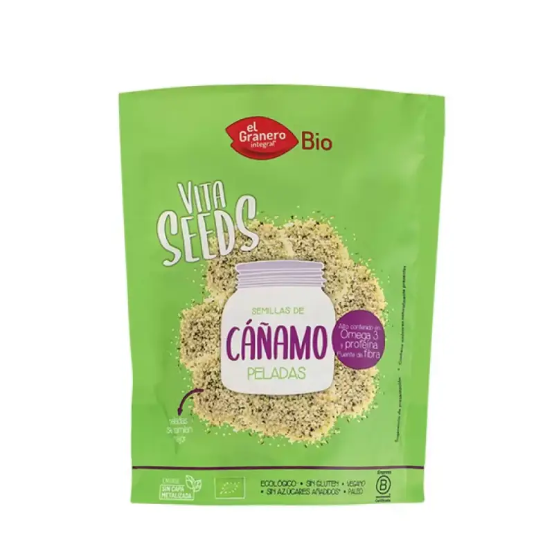 Semillas Cáñamo peladas Vitaseeds Bio 200 gr. El granero integral