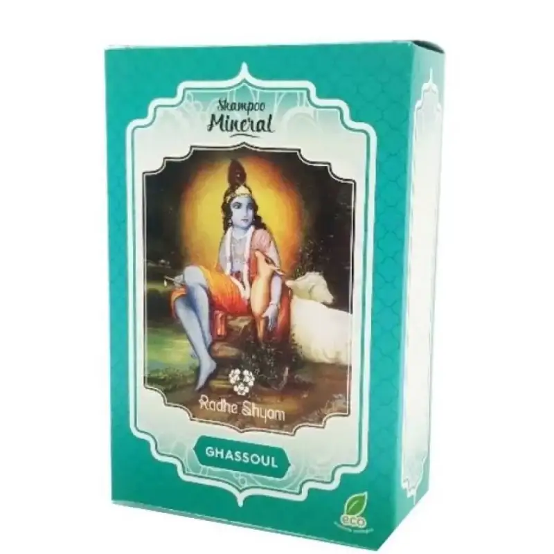 Champú mineral Ghassoul polvo 100 gr. Radhe shyam