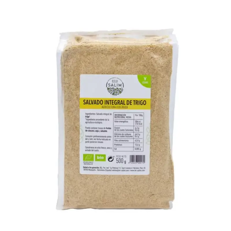 Salvado Trigo integral Bio 500 gr. Eco-salim