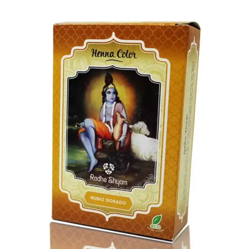 Henna color Rubio dorado polvo 100 gr. Radhe shyam