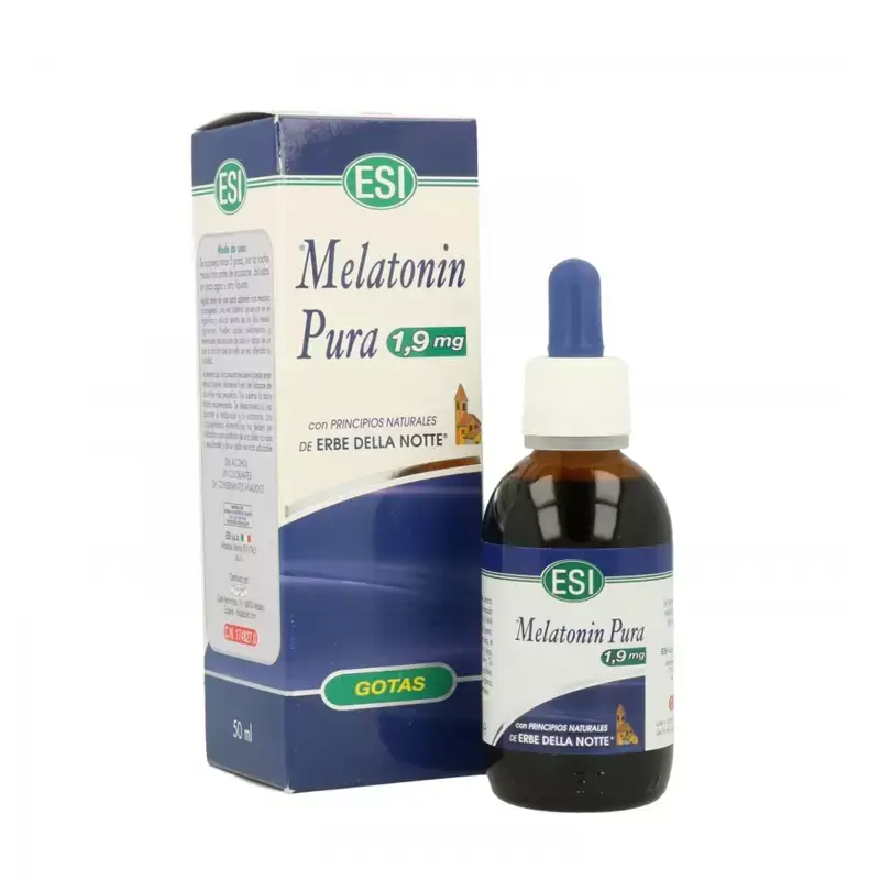 ESI Melatonin Pura 1,9 mg Gotas 50 ml – Sueño Natural y Descanso