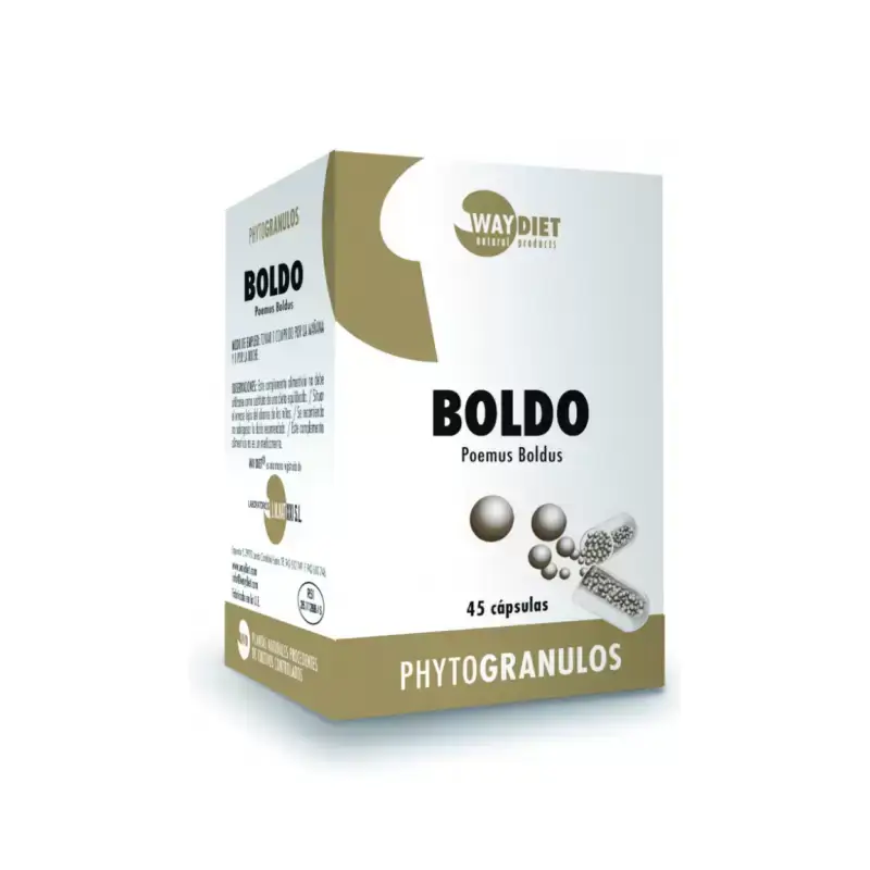 Boldo 45 cápsulas Waydiet | Digestivo y Apoyo Hepático Natural