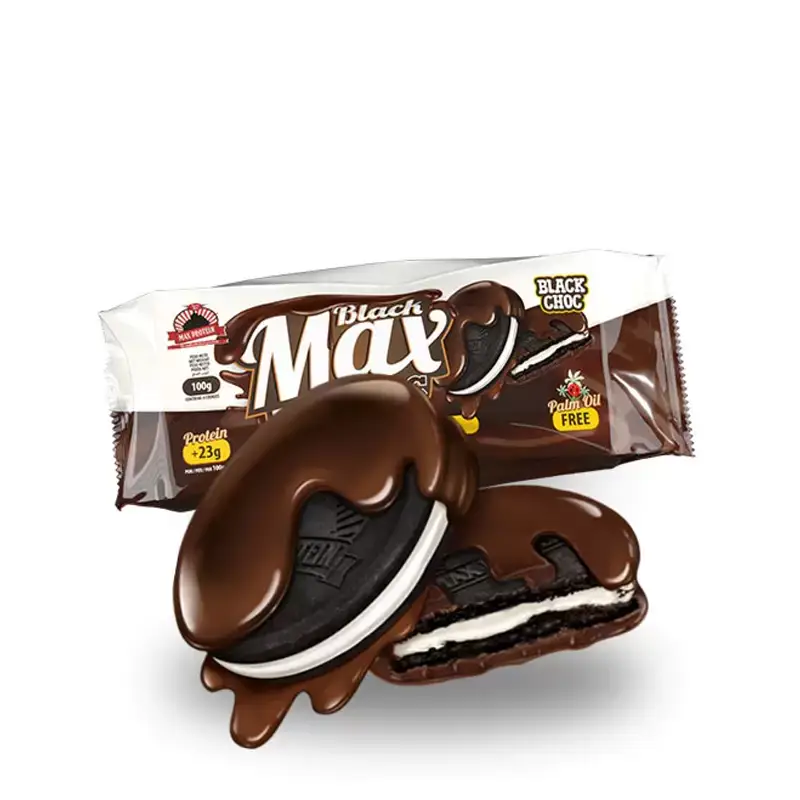 Cookies Black max Total choc Black 100 gr. Max protein