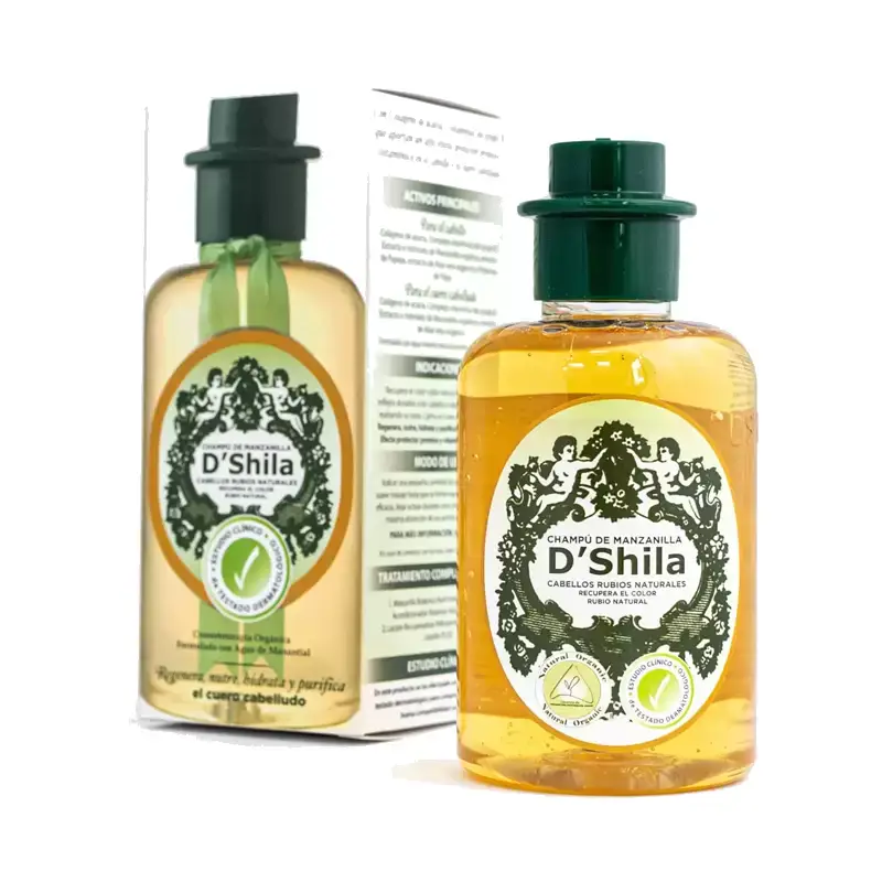 Champú Manzanilla D’Shila – Brillo y suavidad natural para el cabello