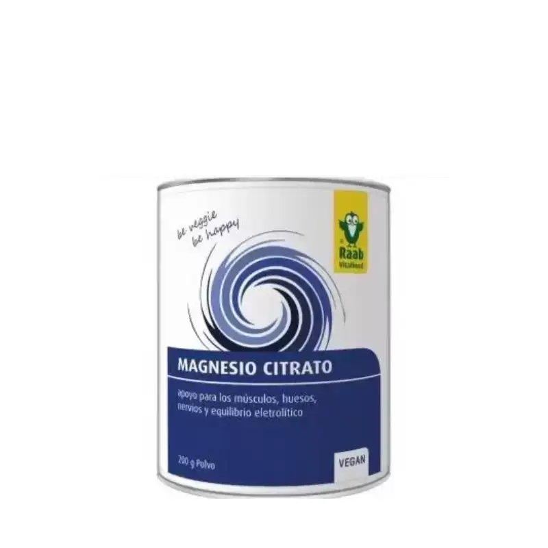 Magnesio Citrato 200 g Raab Vitalfood – Músculos y energía