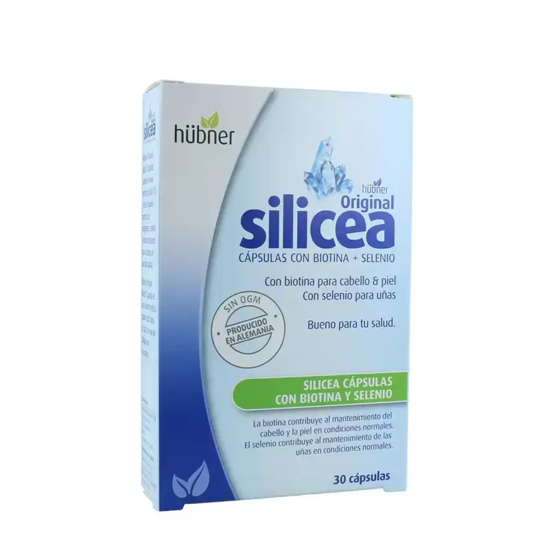 Silicea Original Biotina y Selenio 30 cápsulas Hübner – Piel, cabello y uñas