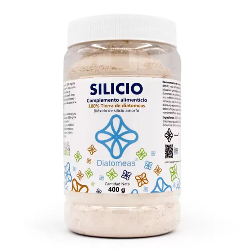 Silicio 100 % Tierra de Diatomeas 400 g – Silicio natural