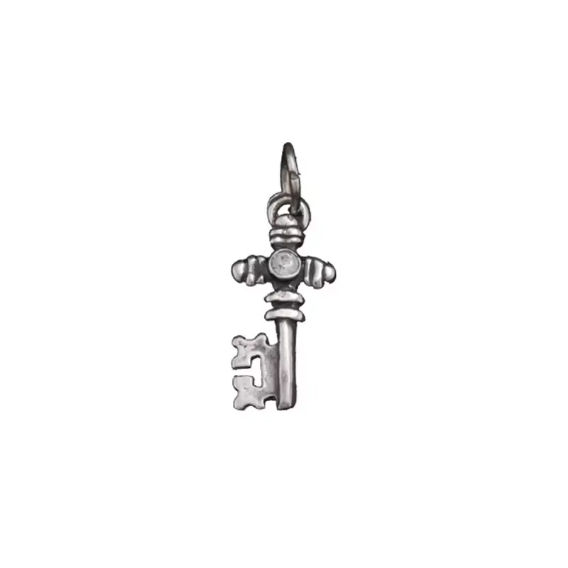 Colgante plata Llave con piedra 3 cm. Eleggua