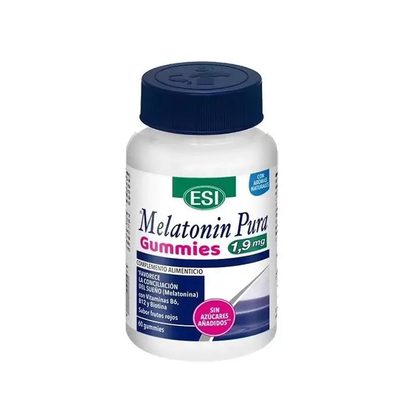 ESI Melatonin Pura 1,9 mg 60 gummies – Sueño natural y descanso equilibrado