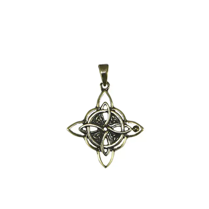 Colgante plata Nudo de brujas 4 cm. Eleggua