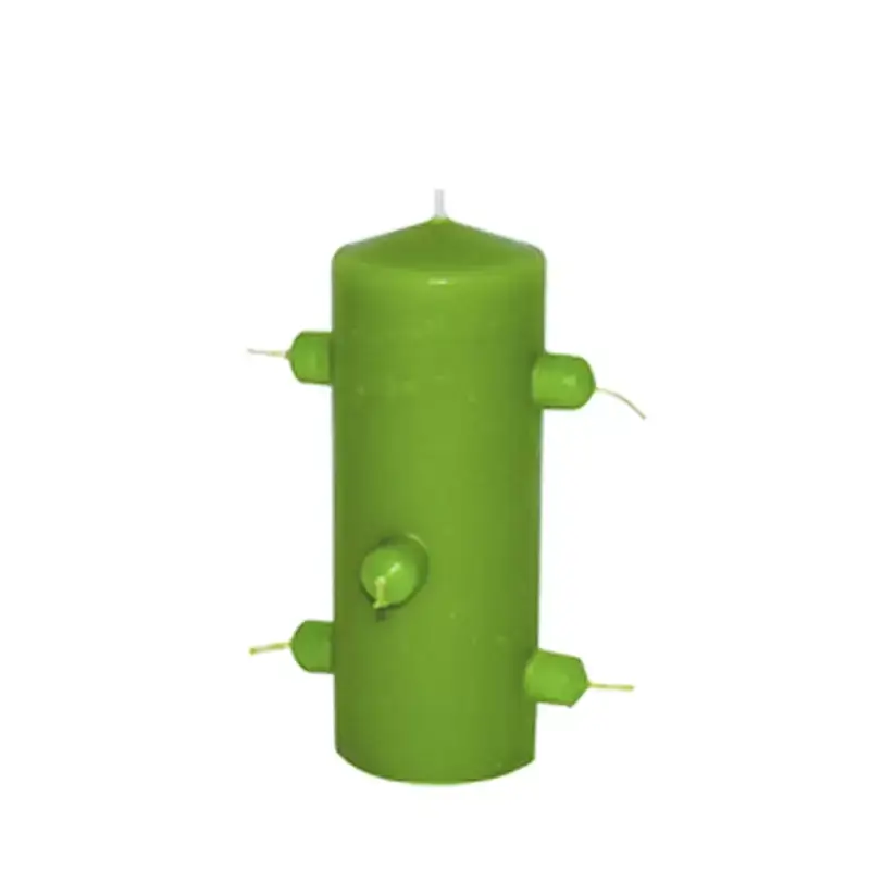 Velón 7 mechas Verde Eleggua