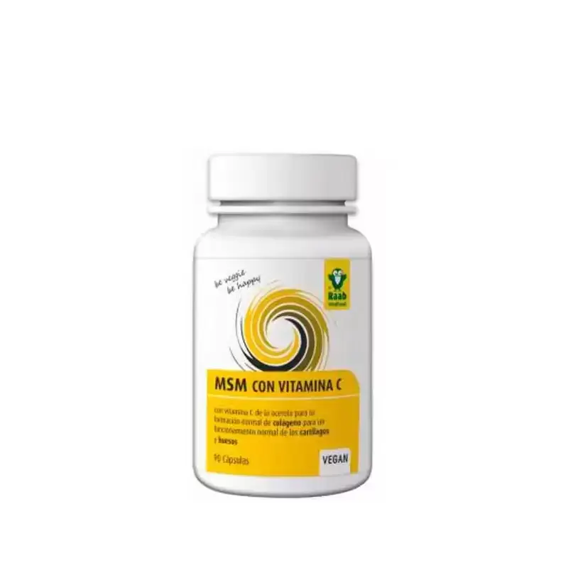 MSM con Vitamina C 90 cápsulas Raab Vitalfood – Articulaciones y colágeno