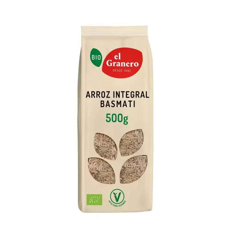 Arroz integral Basmati Bio 500 gr. El granero integral