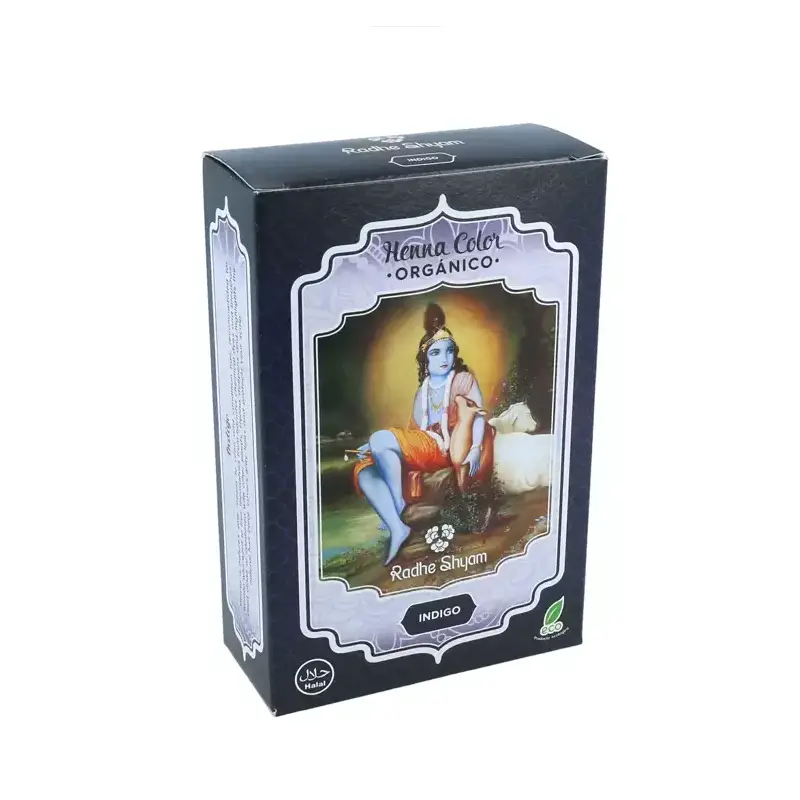 Henna Índigo Radhe Shyam – Coloración vegetal oscura natural