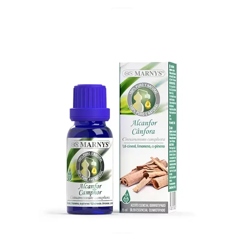 Aceite Esencial Alcanfor 15 ml Marnys – Frescura balsámica y bienestar natural
