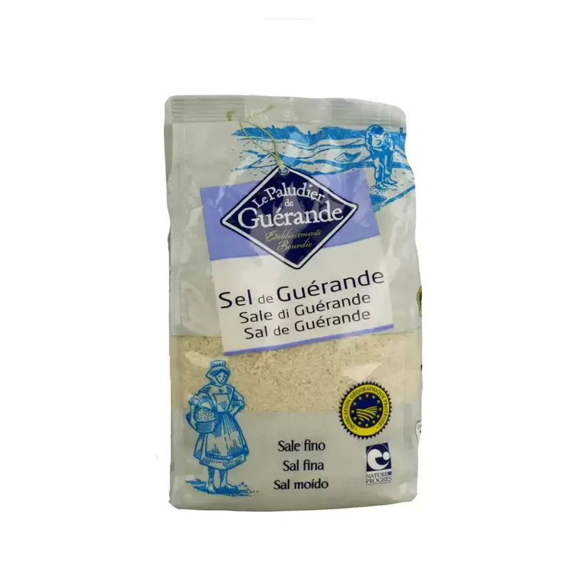 Sal marina gris de Bretaña fina 1 kg. SAS bourdic