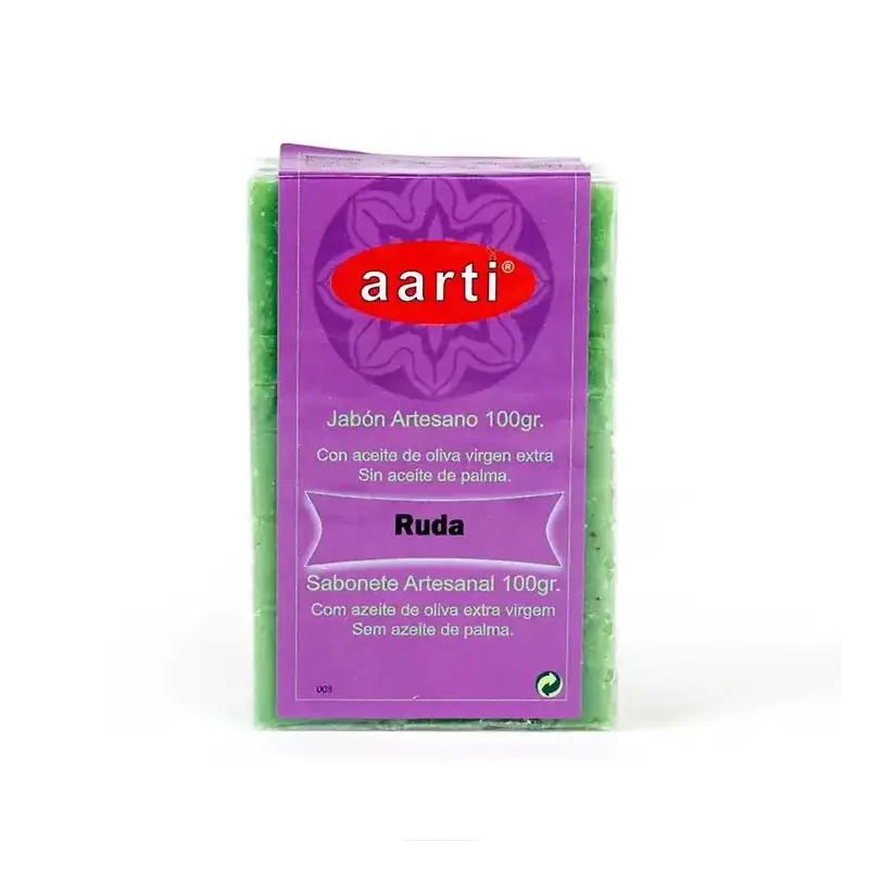 Jabón de Ruda Aarti 100 g – Limpieza herbal natural