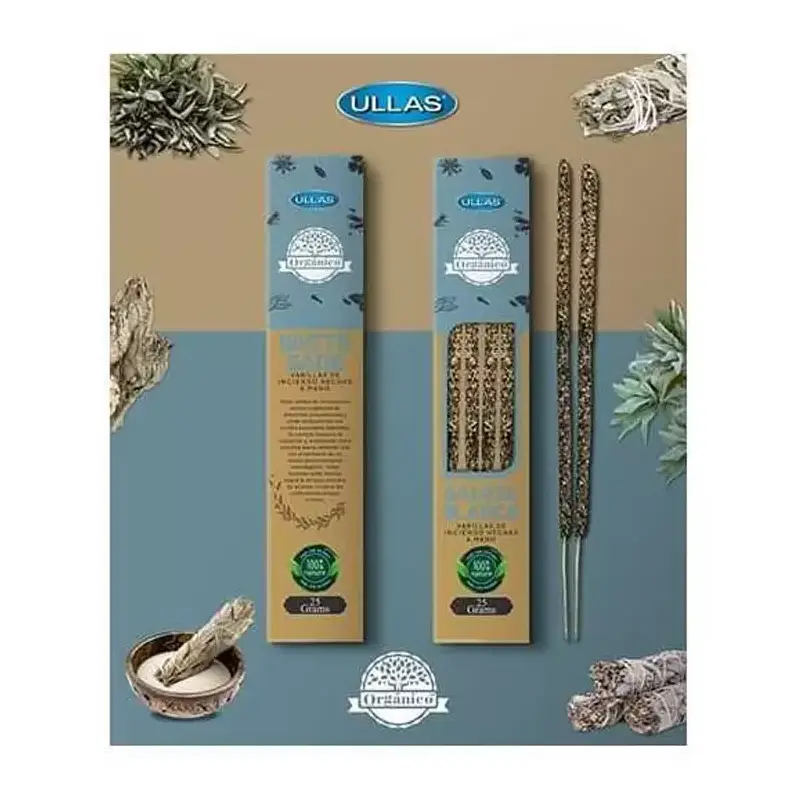 Incienso Salvia blanca orgánico 25 gr. Ullas