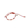 Pulsera 7 nudos hilo Rojo con medalla Eleggua