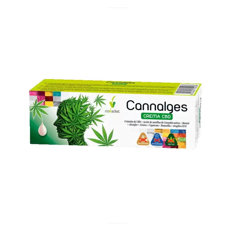 Cannalges Crema CBD 60 ml Novadiet – Confort muscular efecto frío-calor