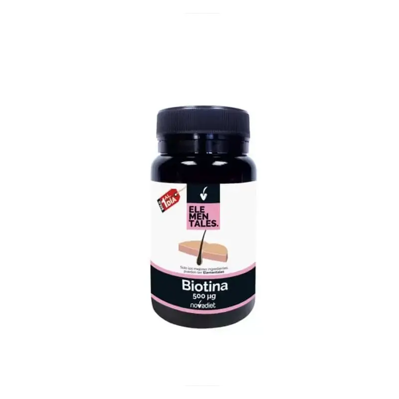 Biotina 500 mcg 120 comprimidos Novadiet – Cabello y uñas