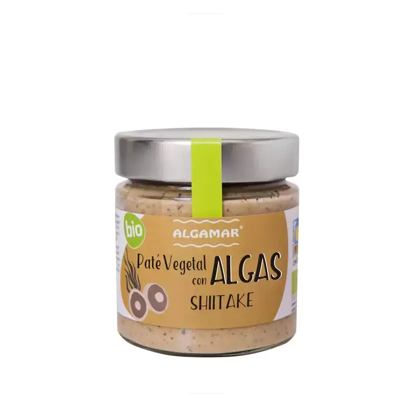 Paté vegano Algas con shiitake Bio 180 gr. Algamar