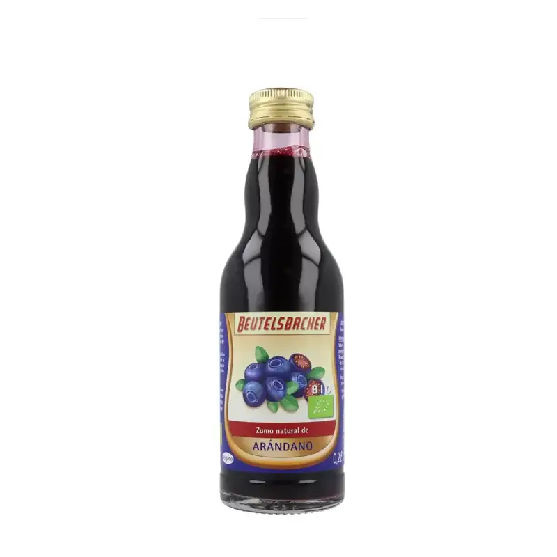 Zumo Arándano negro Bio 200 ml. Beutelsbacher