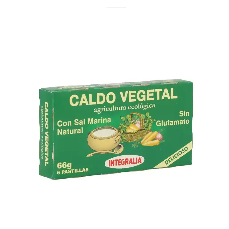 Caldo vegetal con sal marina Bio 6x11 gr. Integralia