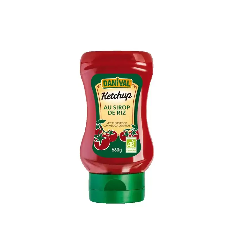 Ketchup con malta de arroz Bio 560 gr Danival