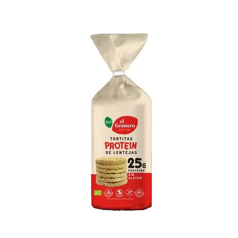 Tortitas Protein de lentejas Bio 125 gr. El granero integral